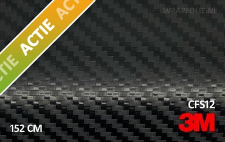 0.54 mtr 3M CFS12 Carbon Fiber Black