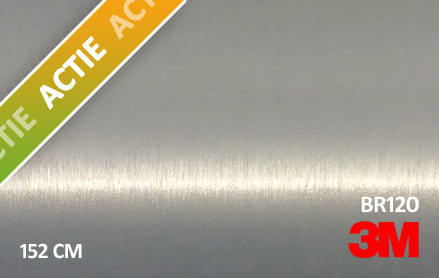 0.55 mtr 3M BR120 Brushed Aluminium