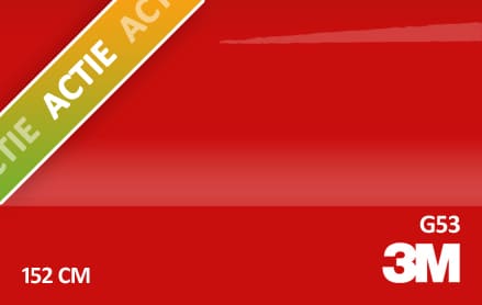 0.85 mtr 3M G53 Gloss Flame Red