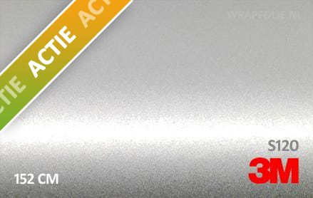 1 mtr 3M S120 Satin White Aluminium