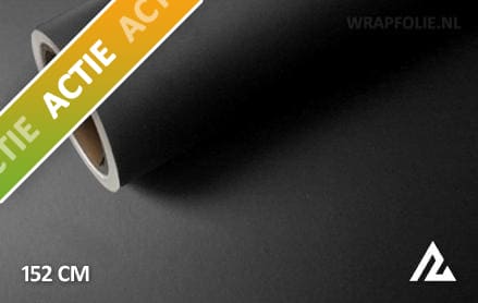 30 mtr Mat zwart overstock