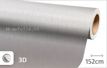 Geborsteld aluminium zilver folie